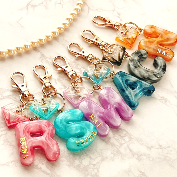 ハンドメイド／イニシャルキーホルダー／チャーム【 Z】 作家のための