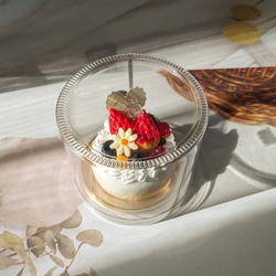 フルーツケーキのメモスタンド  ケース付き  フェイクスイーツ 3枚目の画像