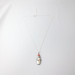サンタ皇帝ペンギン親 漆ネックレス(sv) 4枚目の画像