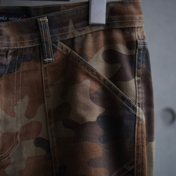 [展示作品]迷彩プリントツイルパンツ 5枚目の画像