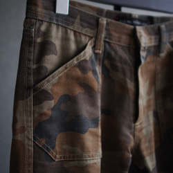 [展示作品]迷彩プリントツイルパンツ 4枚目の画像