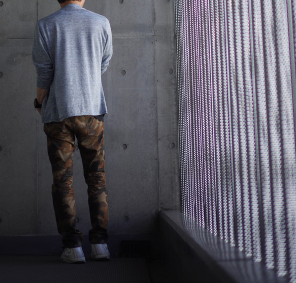 [展示作品]迷彩プリントツイルパンツ 11枚目の画像
