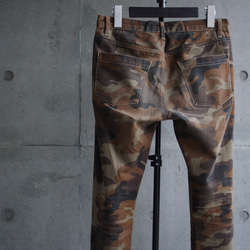 [展示作品]迷彩プリントツイルパンツ 6枚目の画像