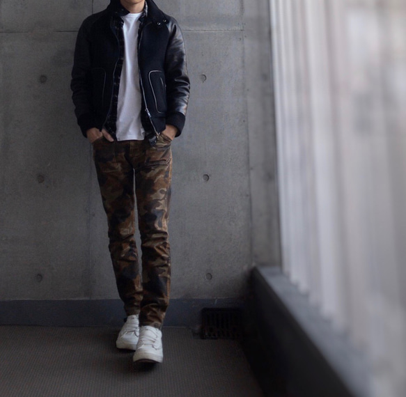 [展示作品]迷彩プリントツイルパンツ 12枚目の画像