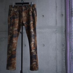 [展示作品]迷彩プリントツイルパンツ 3枚目の画像