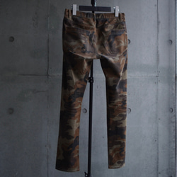 [展示作品]迷彩プリントツイルパンツ 8枚目の画像