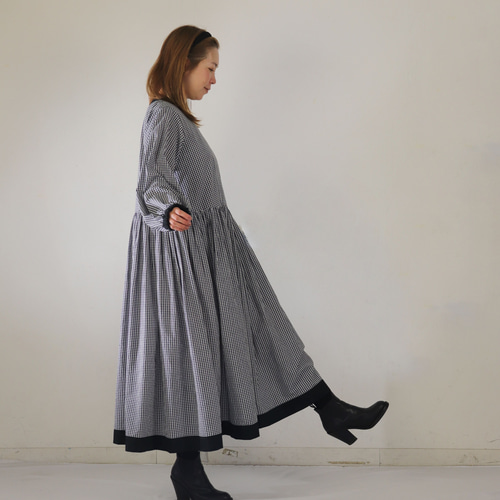 ギンガムチェック×黒 ワンピース ワンピース ago アーゴ 通販