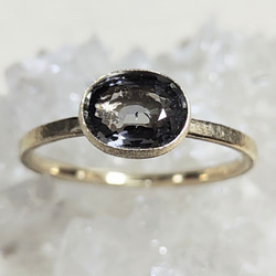 platinum gray spinel＊K10 ring 2枚目の画像