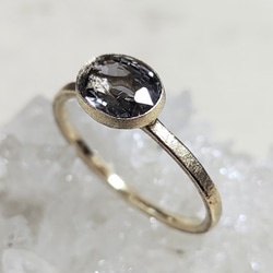 platinum gray spinel＊K10 ring 1枚目の画像