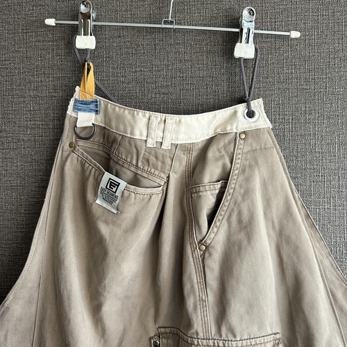 EASYSKANKING リメイクエプロン ワークエプロン カフェエプロン  