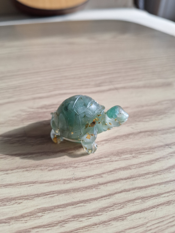 亀 卓上 置物 机 装飾 グリーン 1個 おもちゃ ミニ 動物 ミニチュア