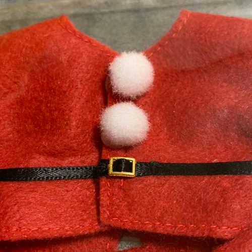 クリスマス☆14cmぬいぐるみサンタ服3点セット☆丁寧に仕立て