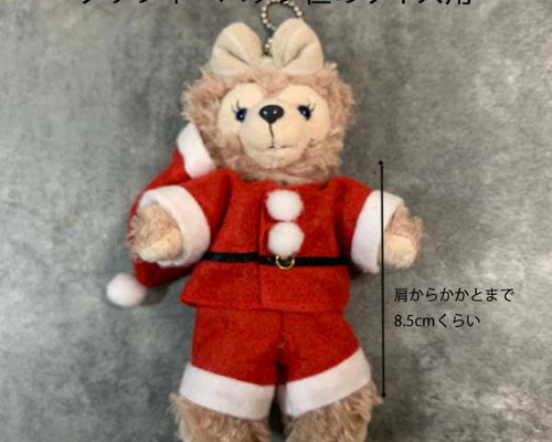 クリスマス☆14cmぬいぐるみサンタ服3点セット☆丁寧に仕立て クリスマス☆14cmぬいぐるみサンタ服3点セット☆丁寧に仕立て
