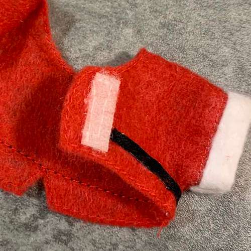 クリスマス☆座高8cmぬいぐるみサンタ服2点セット☆丁寧に仕立て