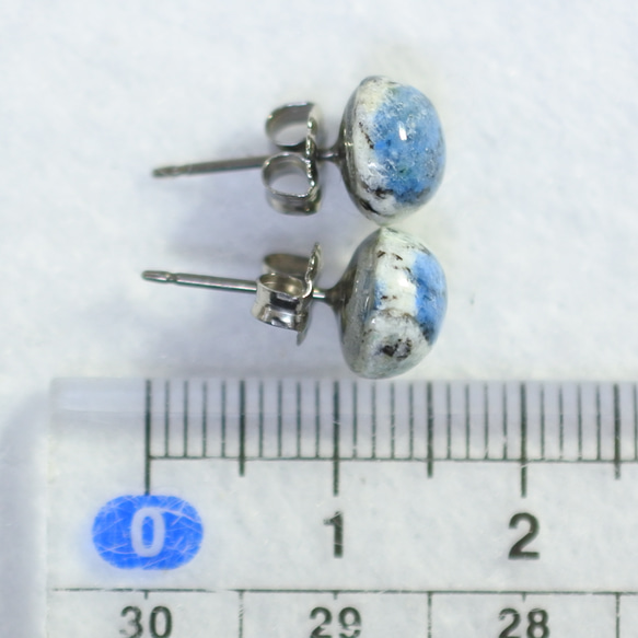 (1 件) 喜馬拉雅 K2 藍銅耳環（8 毫米，鈦柱） 第4張的照片