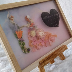 ウエディングボート‪‪❤︎‬ドライフラワーウェルカムボード❁⃘*.ﾟ‬