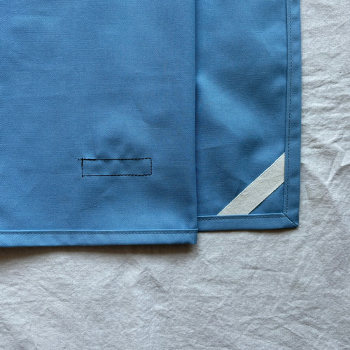 ランチョンマット 巾着 デニム ヒッコリー シンプル ライトブルー