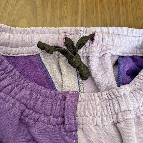 リメイク スウェット パッチワーク スウェットパンツ R-2323 （男女