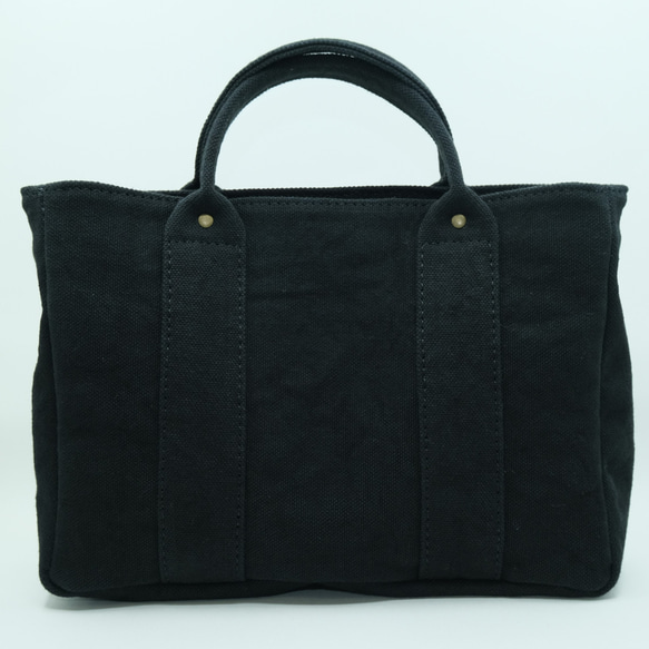 【受注生産】2way minitote bag 　black 2枚目の画像