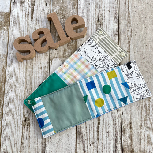 SALE】2枚セット 水筒肩紐ベルトカバー✴︎ ドット 雲 モノトーン動物  