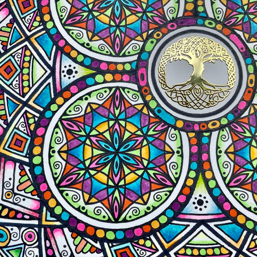 曼陀羅アート 曼荼羅アート「煌き」｜Mandala art “Sparkle” | 幸運を呼ぶ