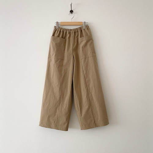 S・ML・2L・3L＊丈調整＊コットンアウトポケットワイドパンツ