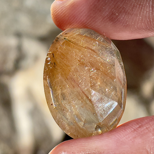 ルチルクォーツ ゴールドカラークォーツ 25ct カボカン ルチルクォーツ ゴールドカラークォーツ 25ct カボカン
