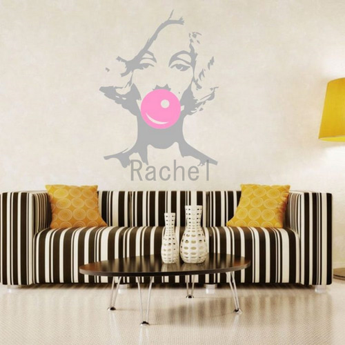 ウォールステッカー（転写式）X71 マリリンモンロー デカール