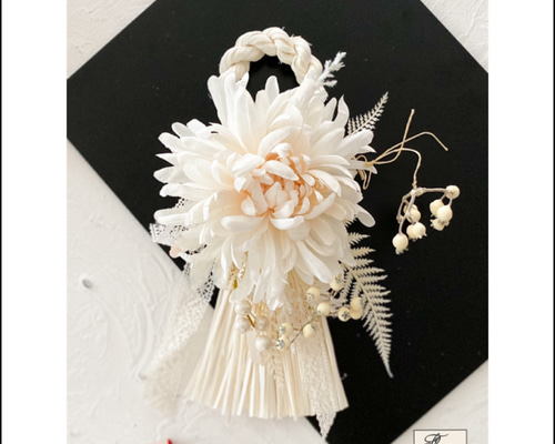 みー2点♡フラワーリース♡造花リース＆しめ縄飾り⭐️金馬&白馬 正月飾り 407425a544615bf08cd22e23b4aafc