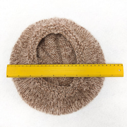 手編み　アルパカ混のベレー帽　A231203 5枚目の画像