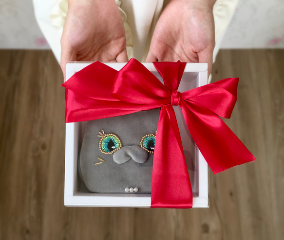 灰貓夫人短夾包 錢包 皮夾 銀包 多功能小廢包 可愛實用生日禮物 老婆 女友 媽媽 閨蜜 第8張的照片