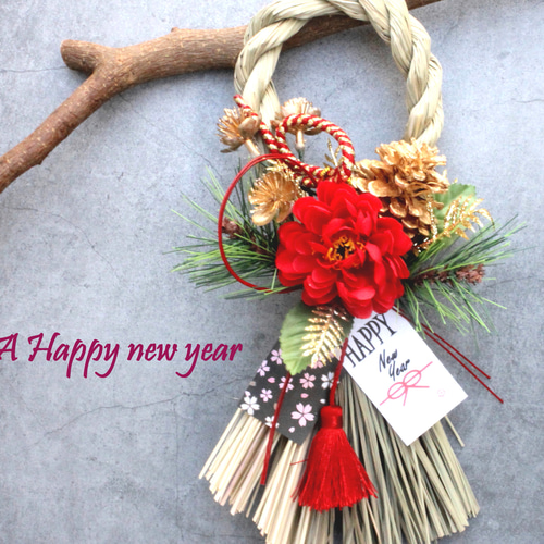 展示品…新春❖しめ縄リース・しめ飾り・お正月❖パープル２色 展示品…新春❖しめ縄リース・しめ飾り・お正月❖パープル2色 【公式通販】