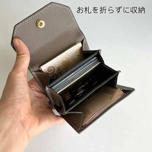 本革バイカラーミニ財布 名入れ可 本革 二つ折り財布 カード財布 本革バイカラーミニ財布 名入れ可 本革 二つ折り財布 カード財布