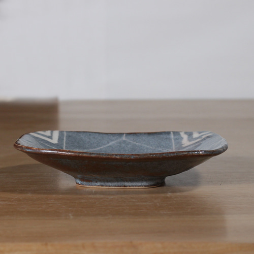 鼠志野長角皿】s304 取り皿 美味しい 人気 おしゃれ 素敵 かわいい