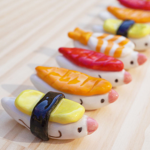 寿司モチーフ 箸置き　 2個セット寿司ネタ　激レア　プレゼントにも 寿司モチーフ 箸置き 2個セット寿司ネタ 激レア プレゼントにも