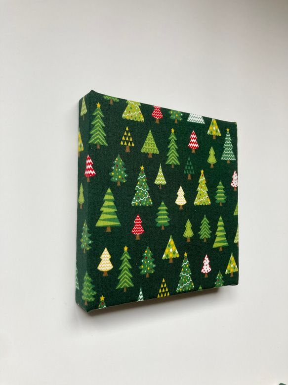 クリスマスツリー ファブリックパネル　#クリスマス　クリスマス柄　壁掛けパネル　壁掛けインテリア　 3枚目の画像