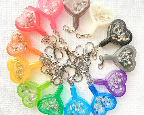 ☆オーダーサンプル うちわ シェイカーキーホルダー 白 - メルカリ