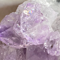 レインボー✨  紫水晶　アメジスト　クラスター　原石　ラフストーン 5枚目の画像