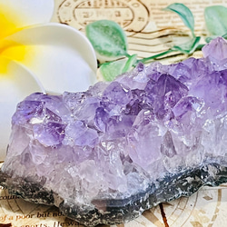 レインボー✨  紫水晶　アメジスト　クラスター　原石　ラフストーン 6枚目の画像