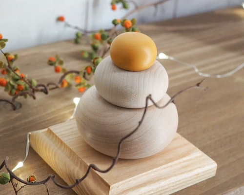 即納】木製鏡餅 その他インテリア雑貨 アニバーサリー雑貨 felice 通販