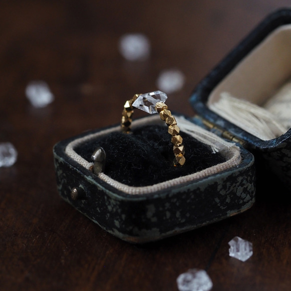 | 2way | Herkimer 鑽石戒指手鐲 | 耳夾/戒指 | 大號 AAA 第5張的照片