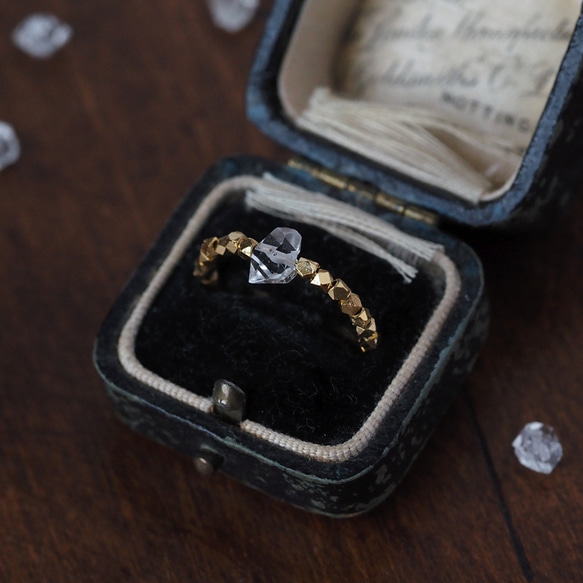 | 2way | Herkimer 鑽石戒指手鐲 | 耳夾/戒指 | 大號 AAA 第4張的照片