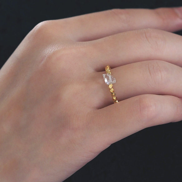 | 2way | Herkimer 鑽石戒指手鐲 | 耳夾/戒指 | 大號 AAA 第16張的照片