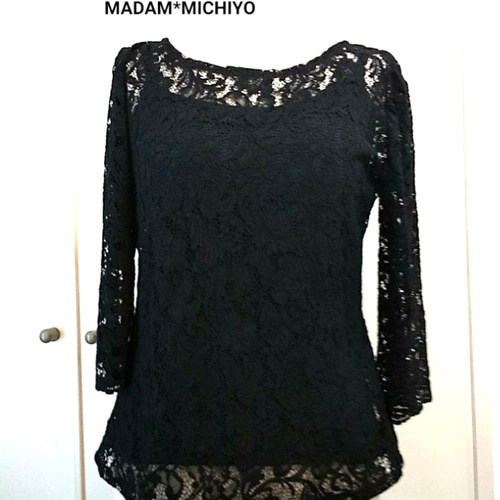 黒のレースブラウス フォーマルにも！ ブラウス MADAM*MICHIYO
