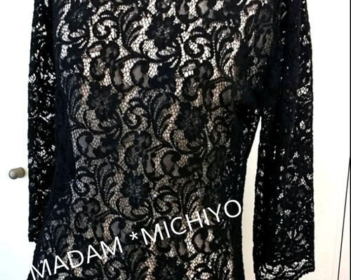 黒のレースブラウス フォーマルにも！ ブラウス MADAM*MICHIYO