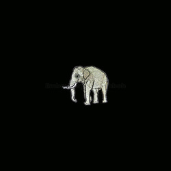 アジアゾウ　象　野生動物　刺繍　ワッペン 5枚目の画像