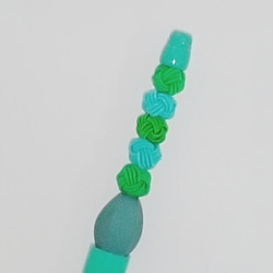 水引カスタムボールペン　緑系② 2枚目の画像