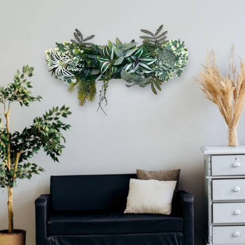 光触媒 人工観葉植物 ウォールグリーン フェイクグリーン 壁掛け5046