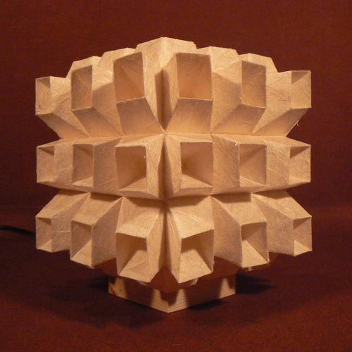 和紙の手作りランプシェード 美濃和紙使用 [導] 2-1 どこにもない癒し  