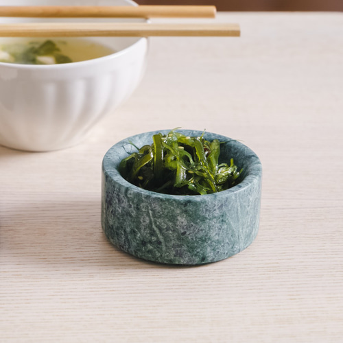 VERDE マーブルソース皿・おかず・小物収納（台湾蛇紋石） 薬味皿・豆